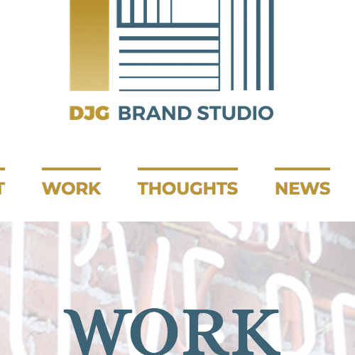 DJG Brand Studio Site internet