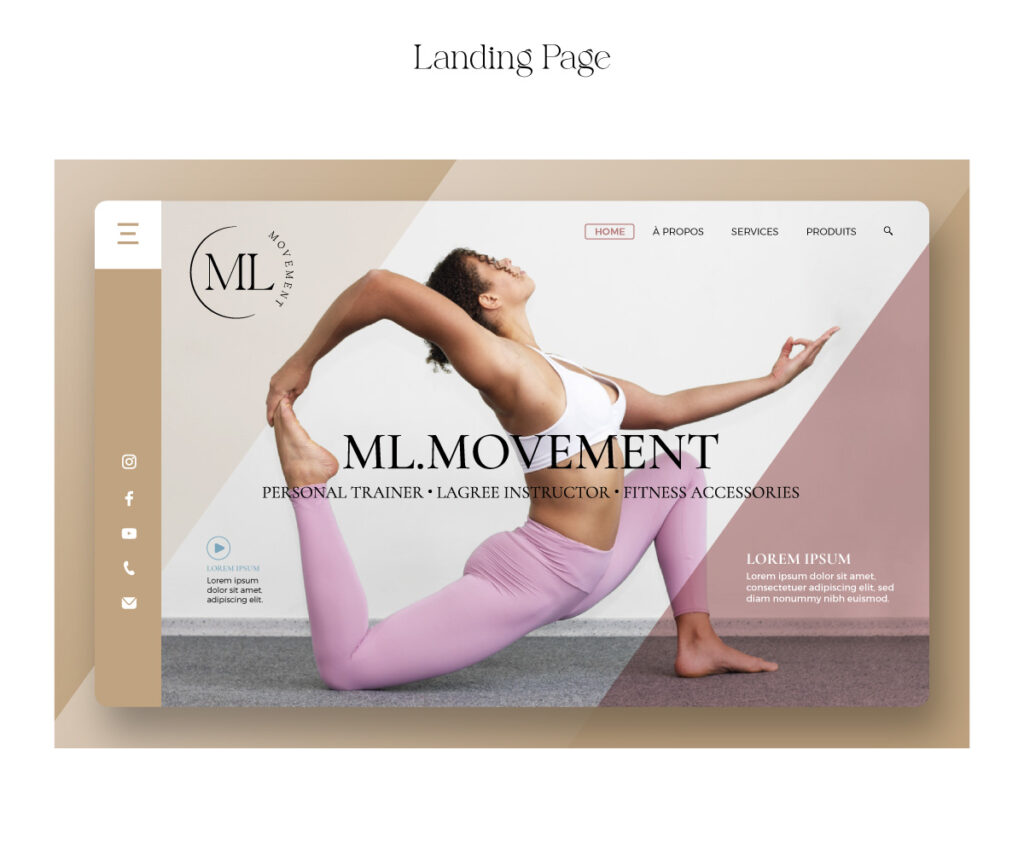 ML.Movement Identité Visuelle - Landing Page