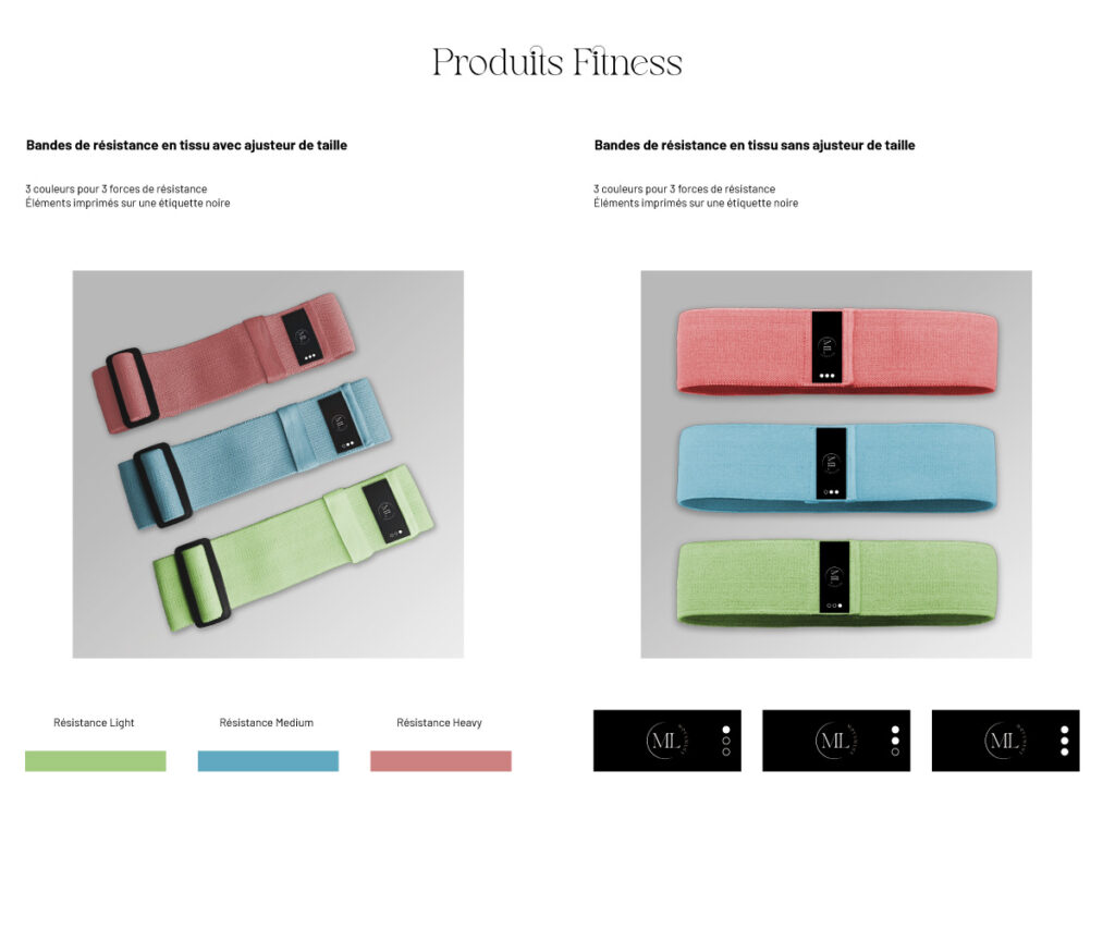ML.Movement Identité Visuelle - Produits Fitness