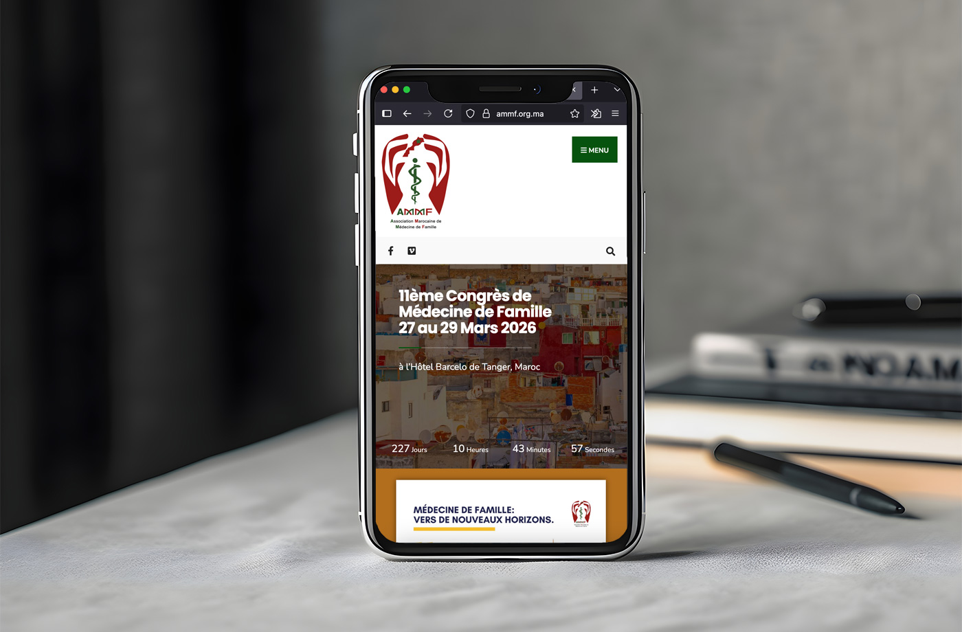 AMMF Website - Mobile