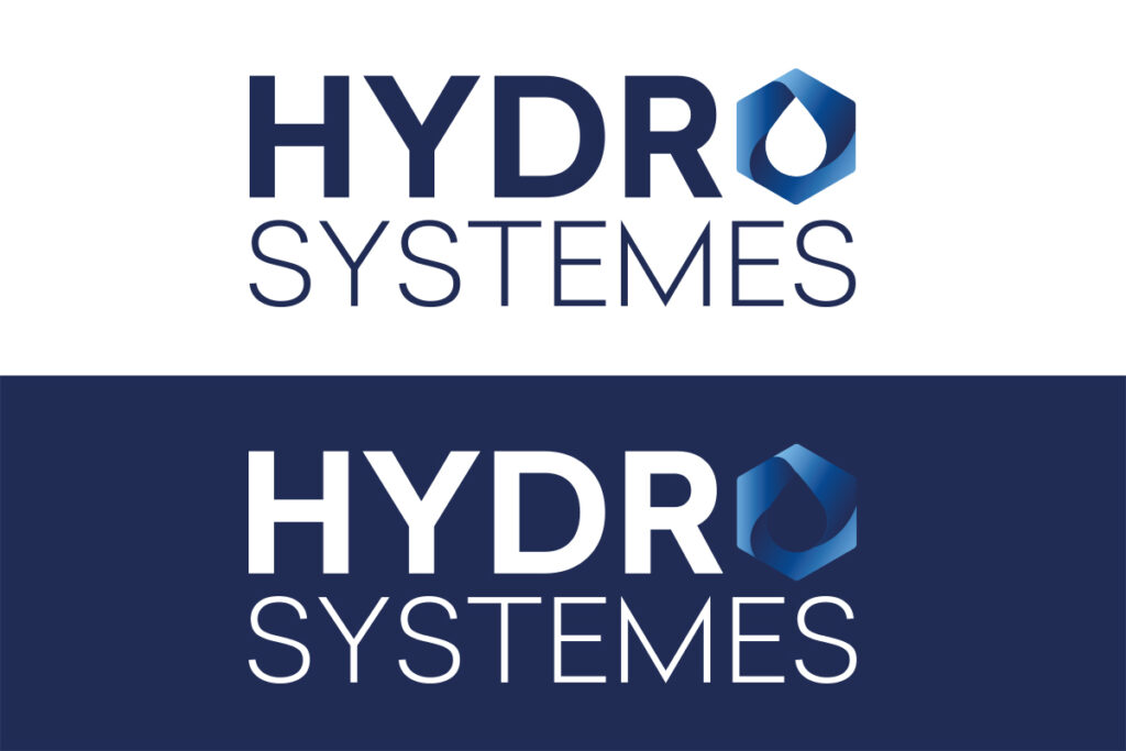 Hydrosystemes Identité Visuelle - Logo Vertical