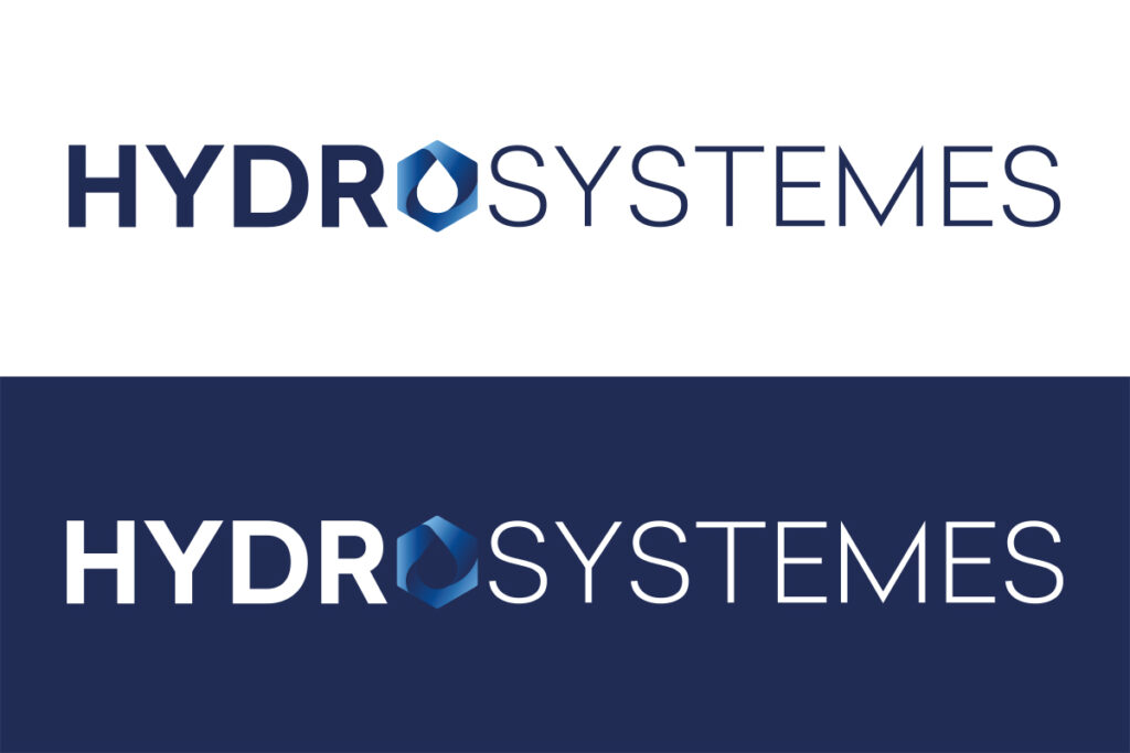 Hydrosystemes Identité Visuelle - Logo horizontal