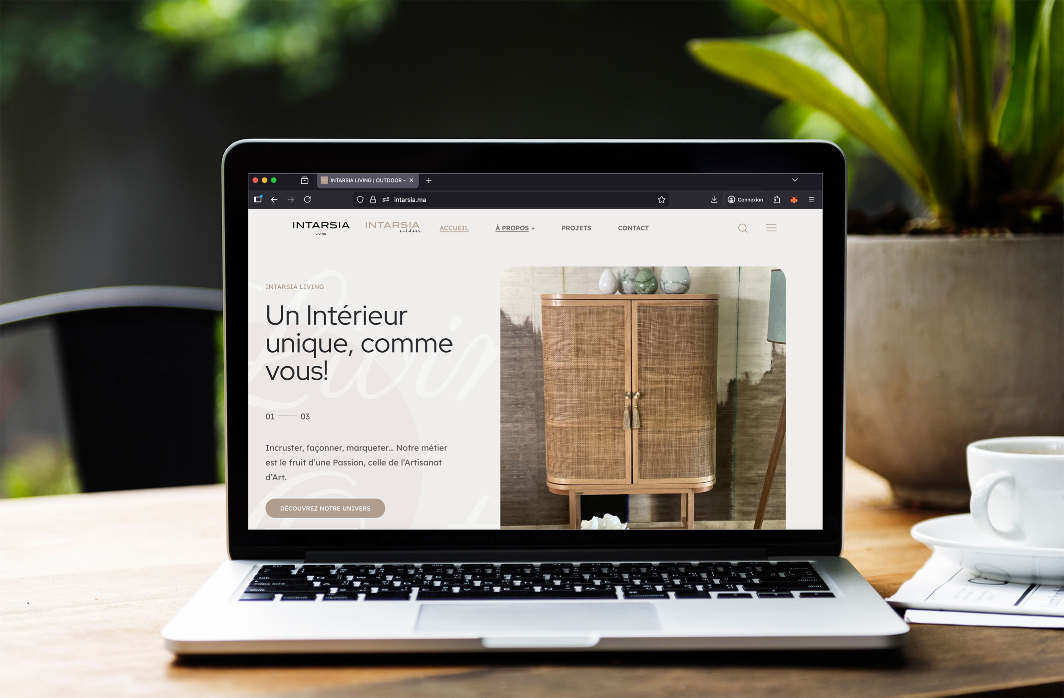 Intarsia Living & Intarsia Outdoor Website - Desktop