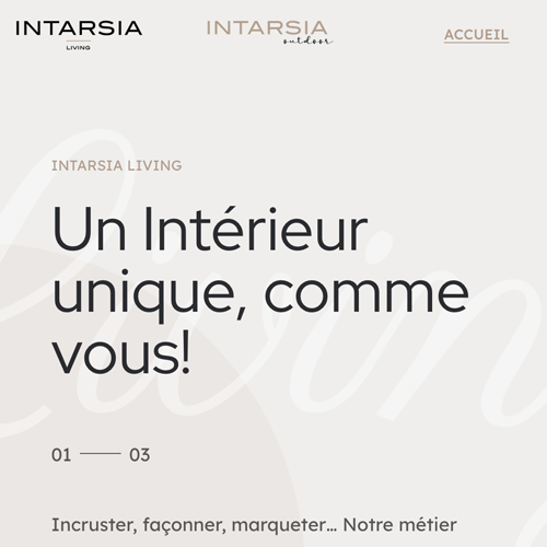 Intarsia Living & Intarsia Outdoor Website
